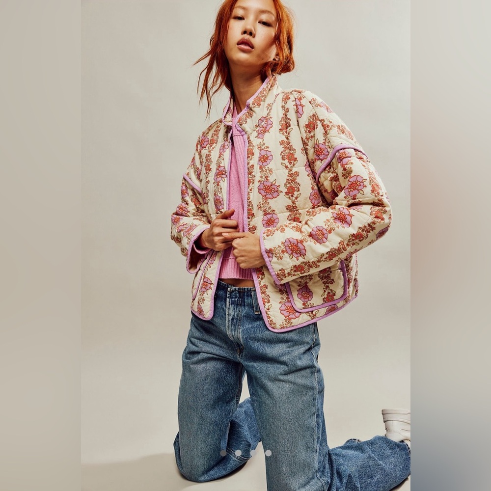 Free People Chloe Jacket - Tea Combo